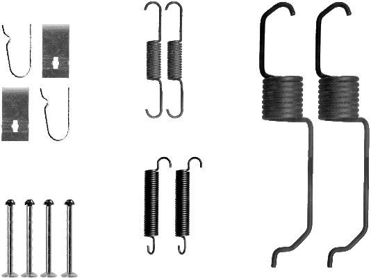 HELLA PAGID Tarvikesarja, jarrukengät 8DZ 355 200-961